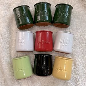 French LA FERMIERE Yogurt Pots * 9